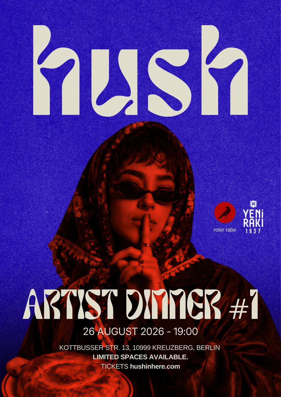 HUSH · Artist Dinner #1 afiş